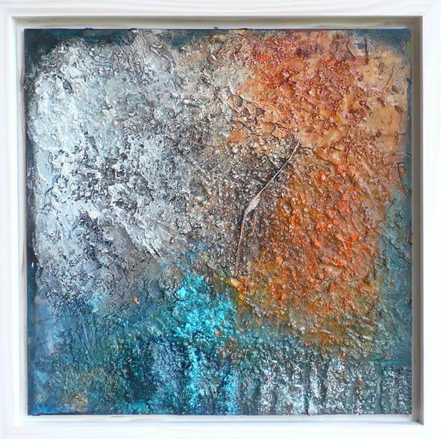 Materie 15 - mixed media acryl op mdf